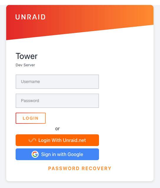 Page de connexion avec options SSO